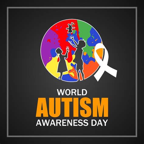 World Autism Awareness Day Theme Template Vector Illustration