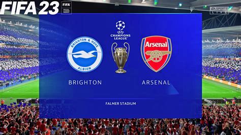 Fifa 23 Brighton And Hove Albion Vs Arsenal Champions League Ucl Ps5 Gameplay Youtube