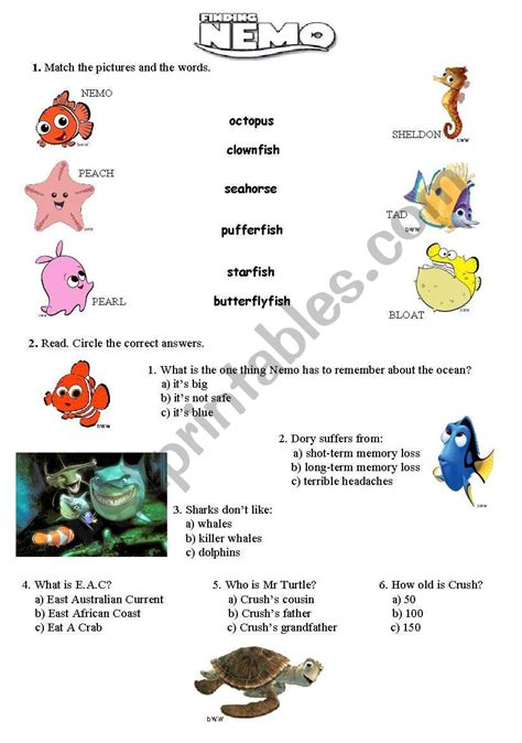 Finding Nemo Printables posted by Zoey Peltier