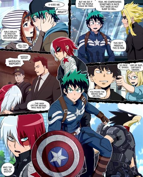 Pin By Vithyea Nou Sok On Bnha X Marvel Hero Anime Crossover My