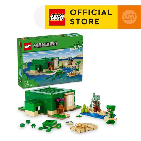 Lego Minecraft 21254 The Turtle Beach House Building Set Toys 234 Pieces Shopee Malaysia