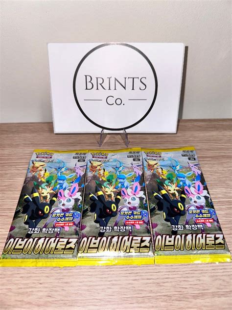 Korean Eevee Heroes Booster Pack Hobbies Toys Toys Games On Carousell