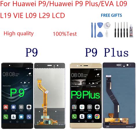 อะไหลหนาจอสมผสดจทล LCD แบบเปลยน สาหรบ Huawei P9 Huawei P9