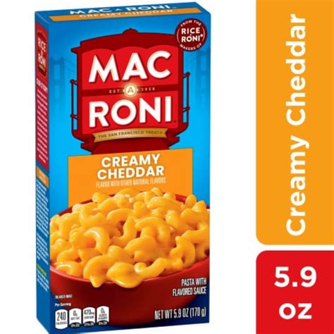 Mac A Roni Creamy Cheddar Macaroni And Cheese Pasta Box 5 9 Oz Fry