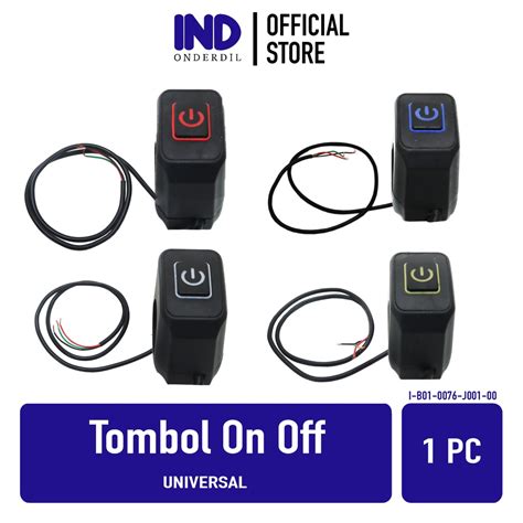 Jual Tombol Saklar Swit Switch On Off Tombol Led Stang Setang Untuk