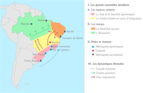 Kartable Terminale S Géographie Spécifique Cartes Bilan Brésil