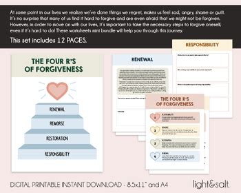 Self Forgiveness Worksheets Inner Critic Self Help Forgiveness Healing