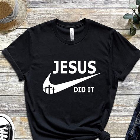 Jesus Did It Shirt Men Etsy