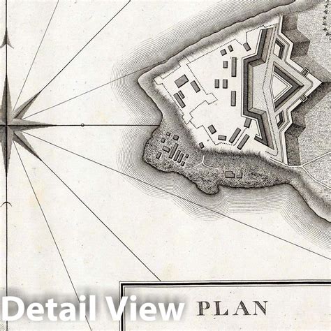 Historic Map : Plan of Fort Niagara. 1796 - Vintage Wall Art - Historic ...