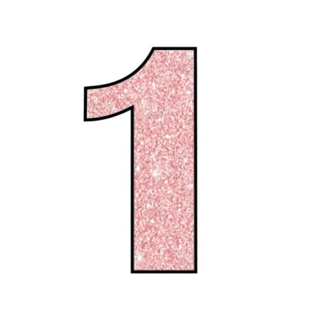 Jaques Cerimonial Número Glitter Rosa Em Png