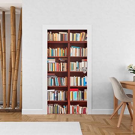 Sticker Mural Porte Trompe L Oeil Sticker Porte Etag Re Biblioth Que