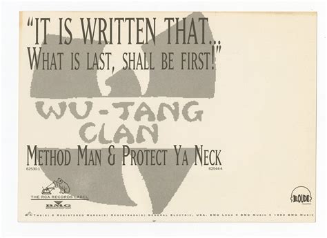 Lot Detail - Wu-Tang Clan Method Man Promotional Postcard