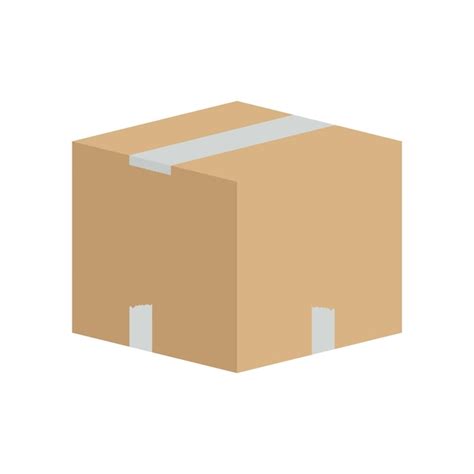 Icono De Caja De Cart N Vector Premium