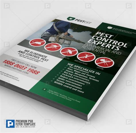 Pest Control Promotional Flyer Psdpixel