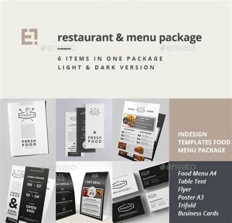 Psd Indesign Food Menu Templates For Restaurants Psd Templates Blog