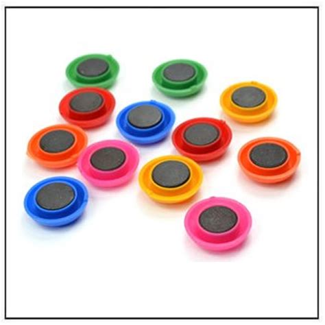 Round Shape Fridge Magnets Whiteboard Magnetic Pin Buttons