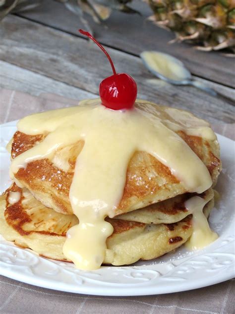 Upside Down Pineapple Pancakes With Pineapple Ingredients For The