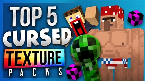 Top 5 Cursed Texture Packs For Minecraft 1152 Youtube