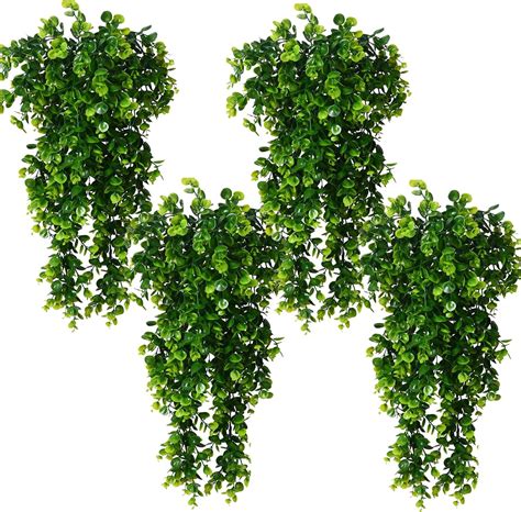 Amazon CEWOR 2pcs Artificial Hanging Plants Ivy Vine And 4pcs