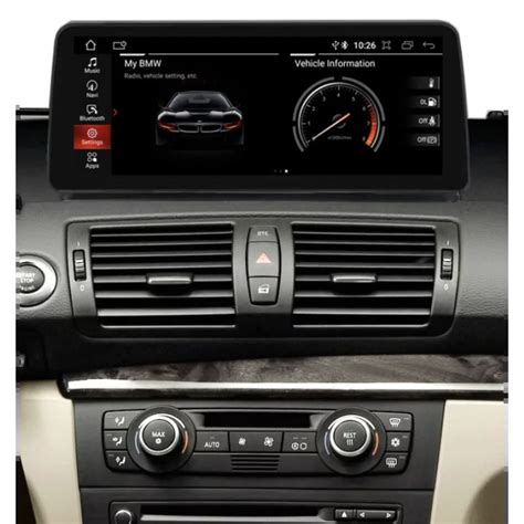 Autoradio Ecran 12 3 Android BMW Série 1 E87 E81 E82 E88 Apple Carplay GPS