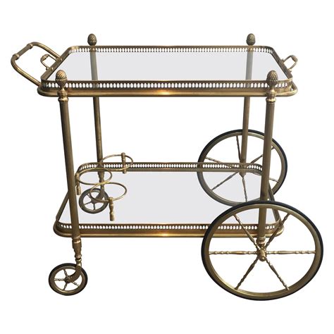 Vintage Brass Drinks Trolley At 1stdibs