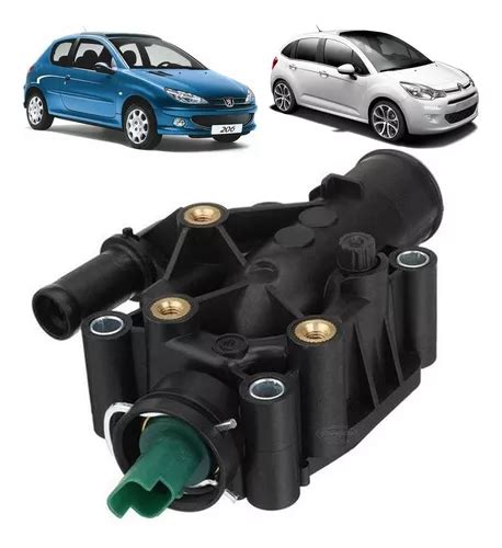 Carcaça Válvula Termostatica Peugeot 206 207 208 307 1 6 16v