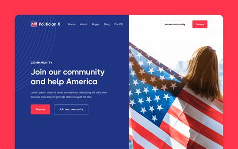 Politician X Political Html Responsive Website Template