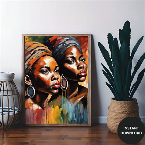 African American Wall Art, African Canvas Art, Black History Month Faces Art - Etsy