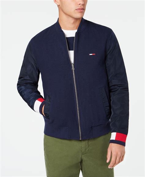 Tommy Hilfiger Ma1th Reversible Bomber Jacket In Blue For Men Lyst