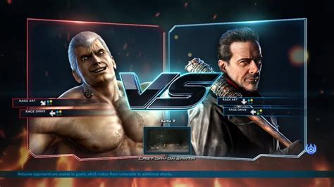 Tekken 7 Bryan Fury Vs Negan Youtube