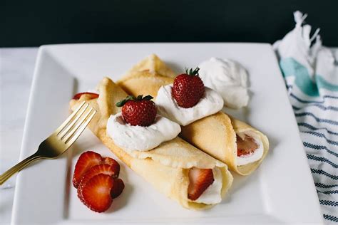 Dessert Crepes Female Foodie