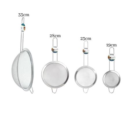 Kit Peneiras Coador De Cozinha Aço Inox 4 Peças ArtHouse Peneira