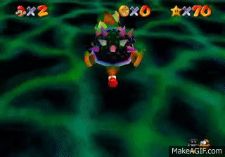 Super Mario 64 final Bowser fight on Make a GIF