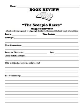 The Scorpio Races Maggie Stiefvater Book Review By Bac Education