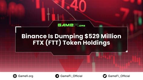 Binance Is Dumping 529 Million FTX FTT Token Holdings