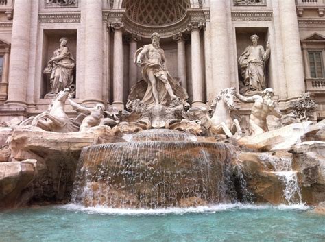 Rome Trevi Fountain Is At The End Of The Aqua Virgo An Aqueduct