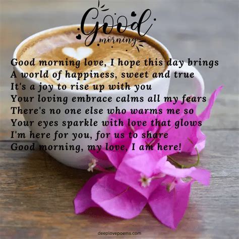 15 Good Morning Poem For Her Deep Love Poems