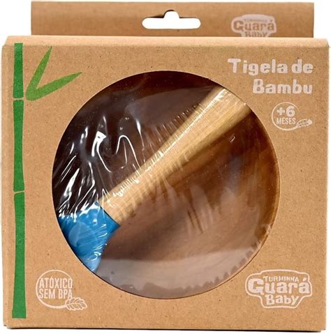 Tigela Infantil De Bambu Ventosa Turminha Guar Azul Amazon