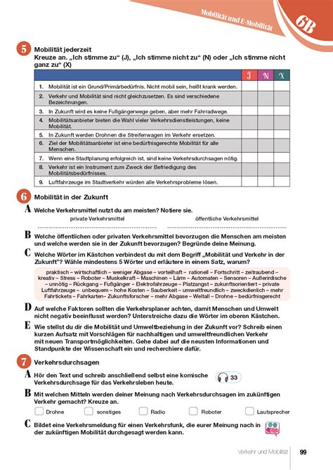 Almanca B Verkehr Und Mobilit T