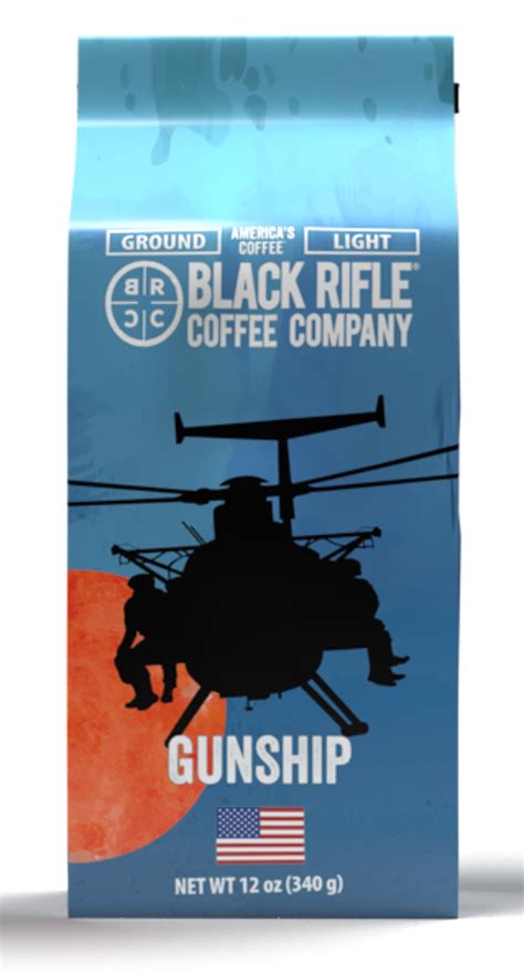 Black Rifle Coffee Companys Gunship Light Roast Ground Coffee Floral