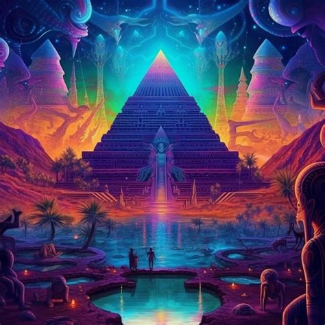 Premium AI Image | The art of the pyramid