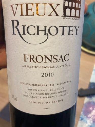 Château Vieux Richotey Fronsac Vivino Australia