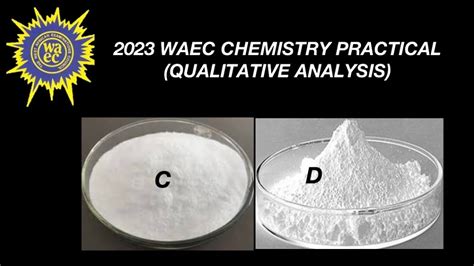 Waec Chemistry Practical Exam Qualitative Analysis Youtube