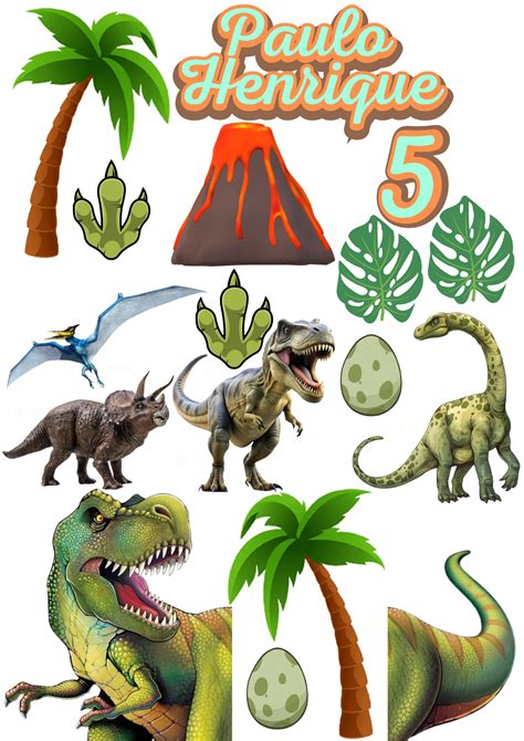 Topo De Bolo De Dinossauro - Topo de bolo Dinossauro. | Topper de bolo de dinossauro, Toper bolo ...