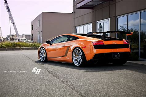 Gallardo Lamborghini Naranja Tuning Ruedas Fondo De Pantalla Hd