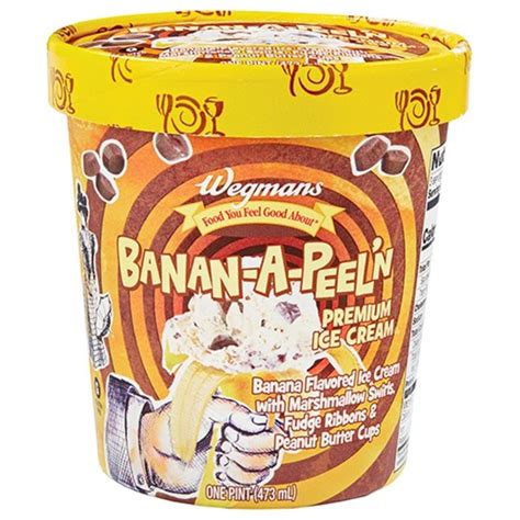 Wegmans Banana Flavored Premium Ice Cream With Marshmallow Swirls