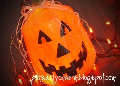 DIY Tutorial DIY Hallowen Crafts DIY Jack O Lantern Jug Bead Cord