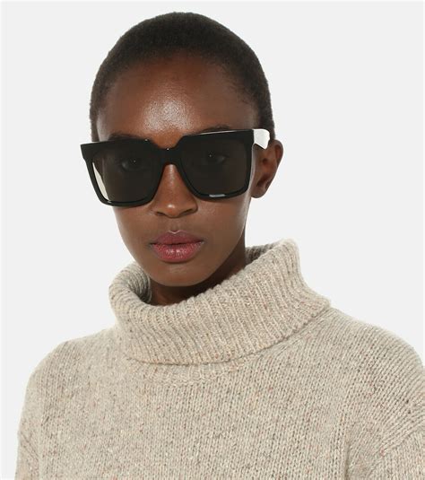 Celine Eyewear Square Acetate Sunglasses Celine