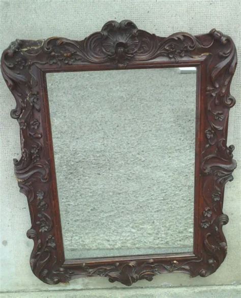 ANCIEN MIROIR BOIS sculpté 18 eme siecle louis xv EUR 300 00