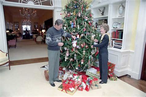 12 24 1983 President Reagan And Nancy Reagan Decorating Re Flickr